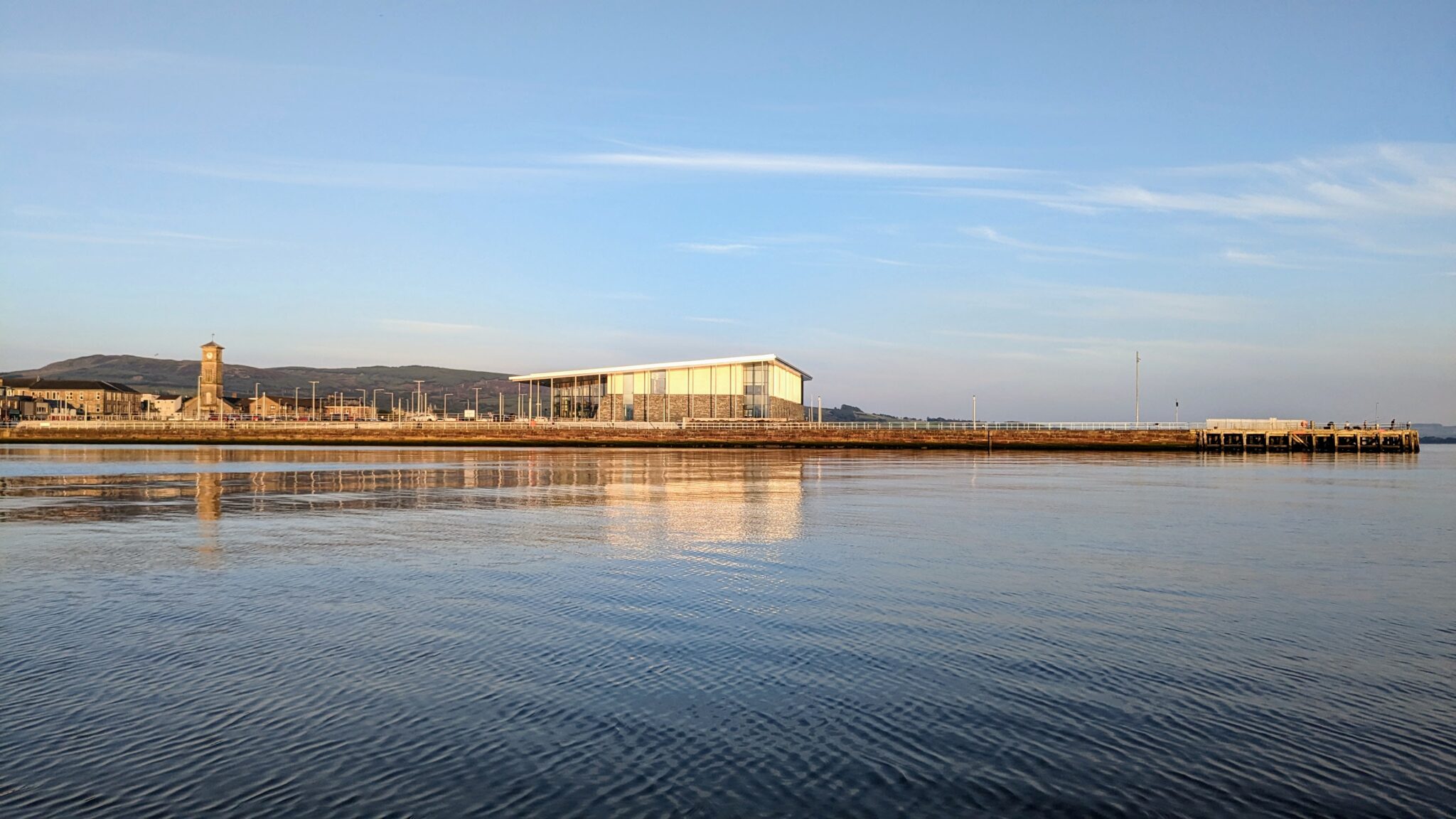 Helensburgh Pier pictured from the west bay